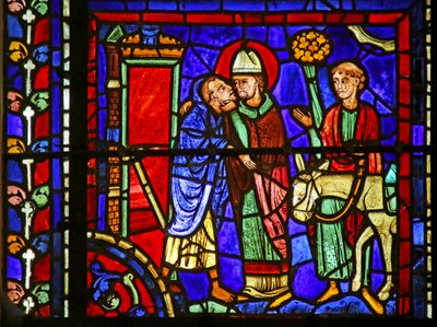 Scène de la vie de Saint Martin, cathédrale de Chartres - French School